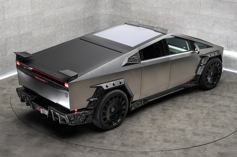 Страшный и ещё страшнее: ателье Mansory наконец-то добралось до Tesla Cybertruck